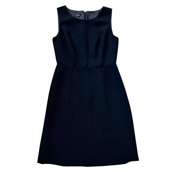 Talbots Classic Ponte Sheath Dress In Black - Picture 3 of 7